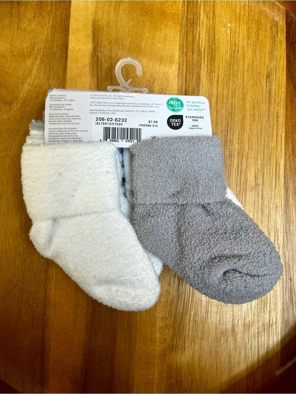 *3/$15 - Carter's Plush Baby Socks 4-Pack